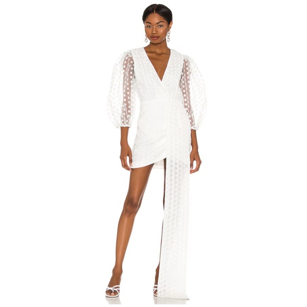 Lovers and Friends Alize Mini Dress Polka Dot Long Sleeve